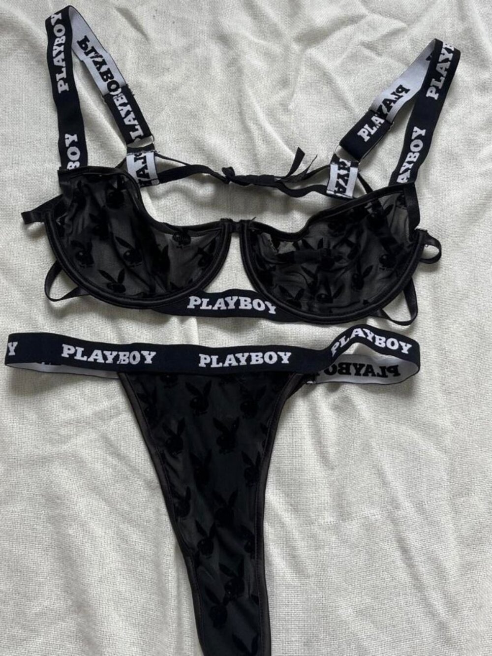 Playboy Women's Black Underwear